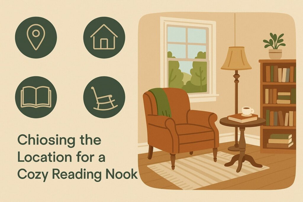Choosing the Location for a Cozy Reading Nook with Vintage Pieces