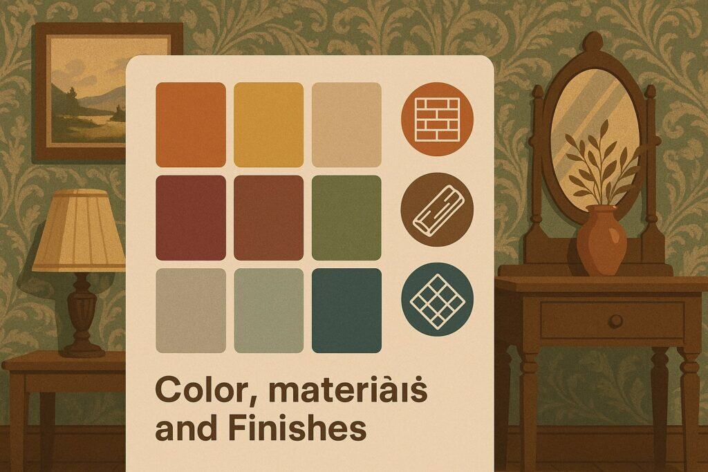 Color, Materials, and Finishes in Mont-Royal Vintage Decor