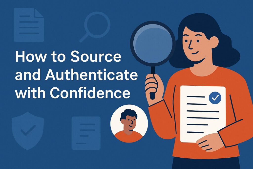 How to Source and Authenticate with Confidence