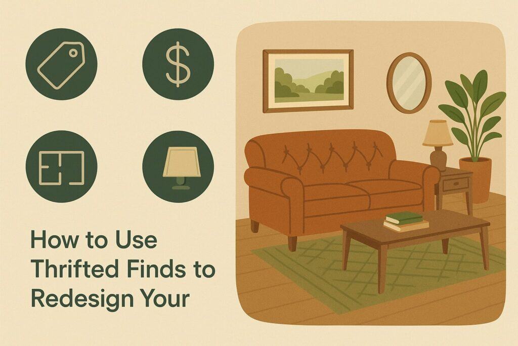 How to Use Thrifted Finds to Redesign Your Living Room
