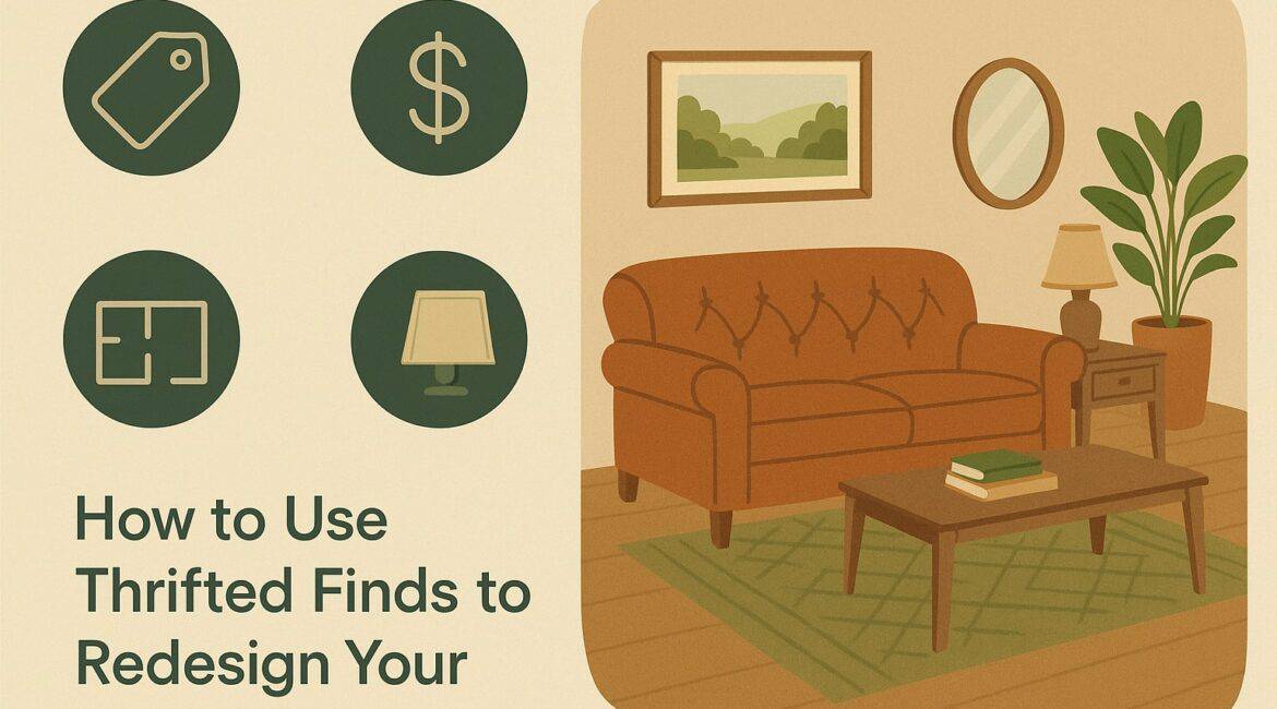 How to Use Thrifted Finds to Redesign Your Living Room