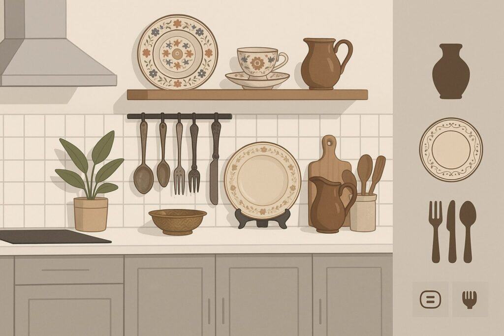 Incorporating Antique Dishes and Utensils into Modern Kitchens