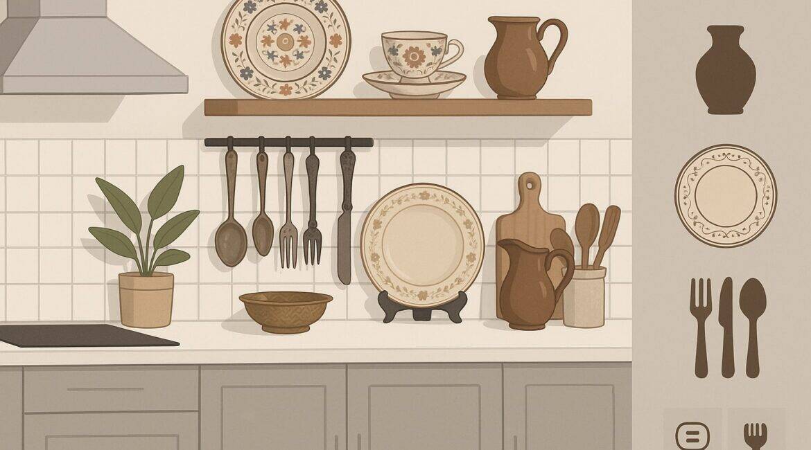 Incorporating Antique Dishes and Utensils into Modern Kitchens