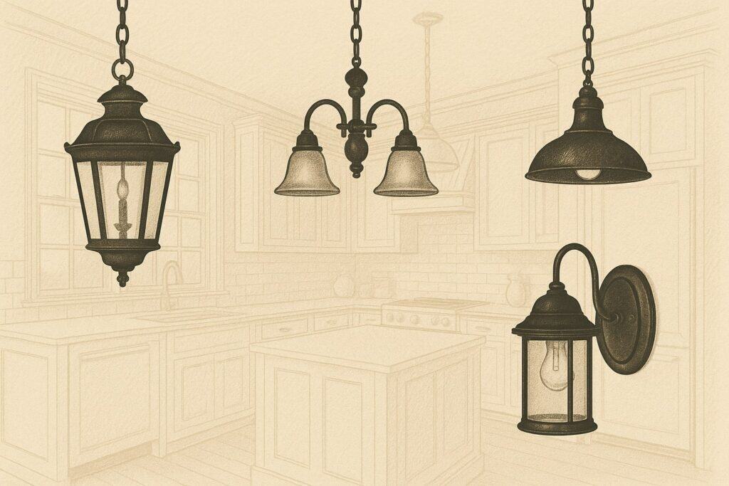 Kitchen Lighting Ideas Using Antique Fixtures