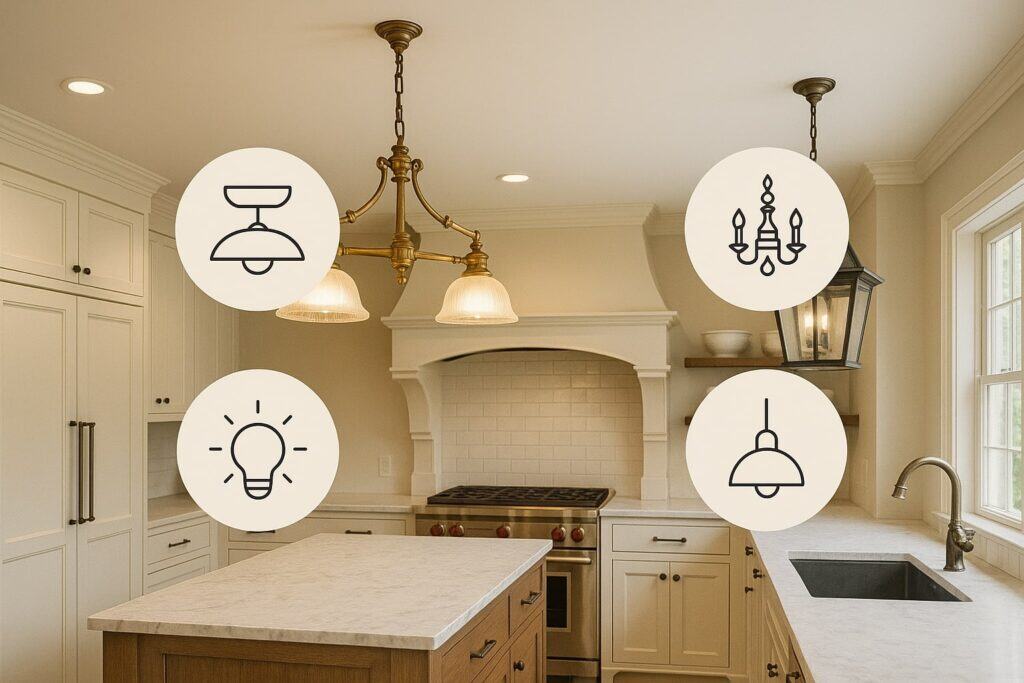 Planning Your Kitchen Lighting with Antique Pieces