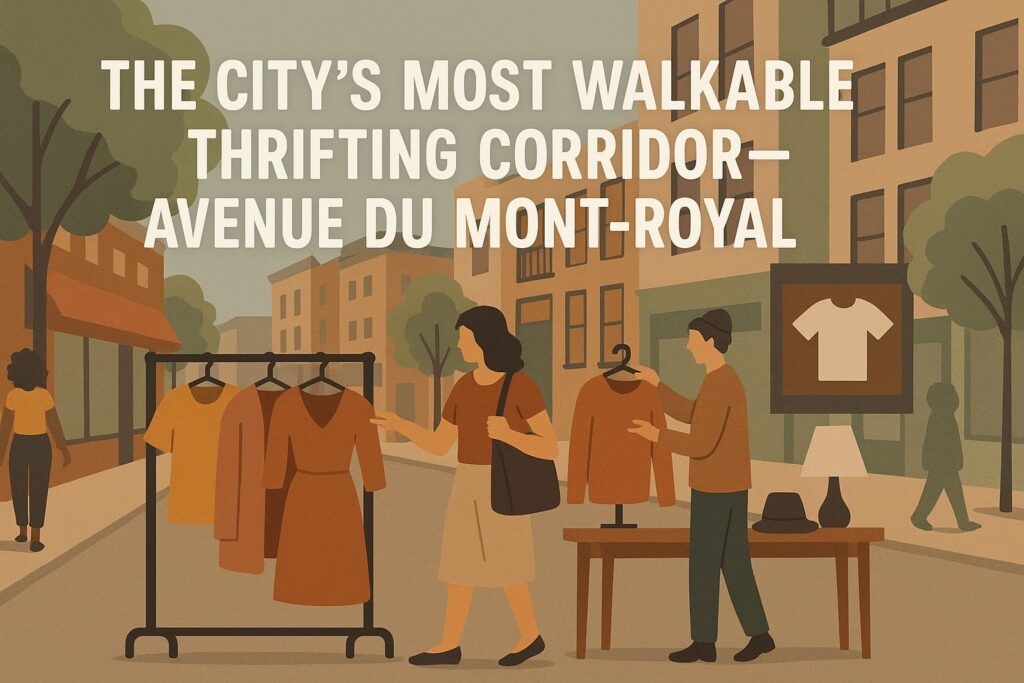 Reason 1: The city’s most walkable thrifting corridor—Avenue du Mont-Royal