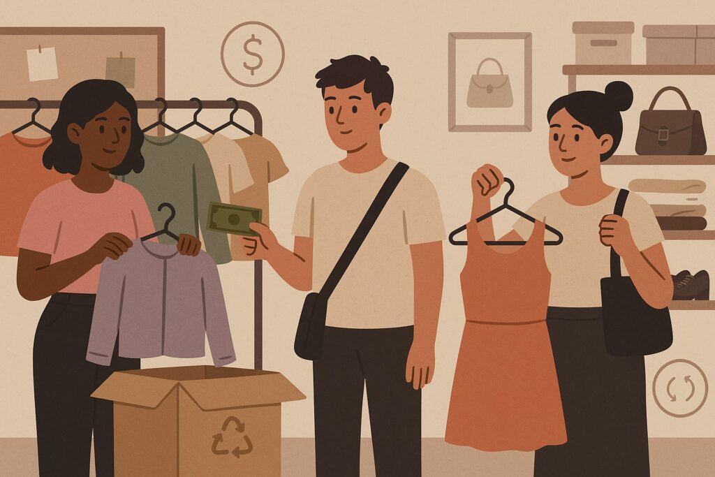 Reason 3: Buy-Sell-Trade culture that keeps closets (and budgets) moving