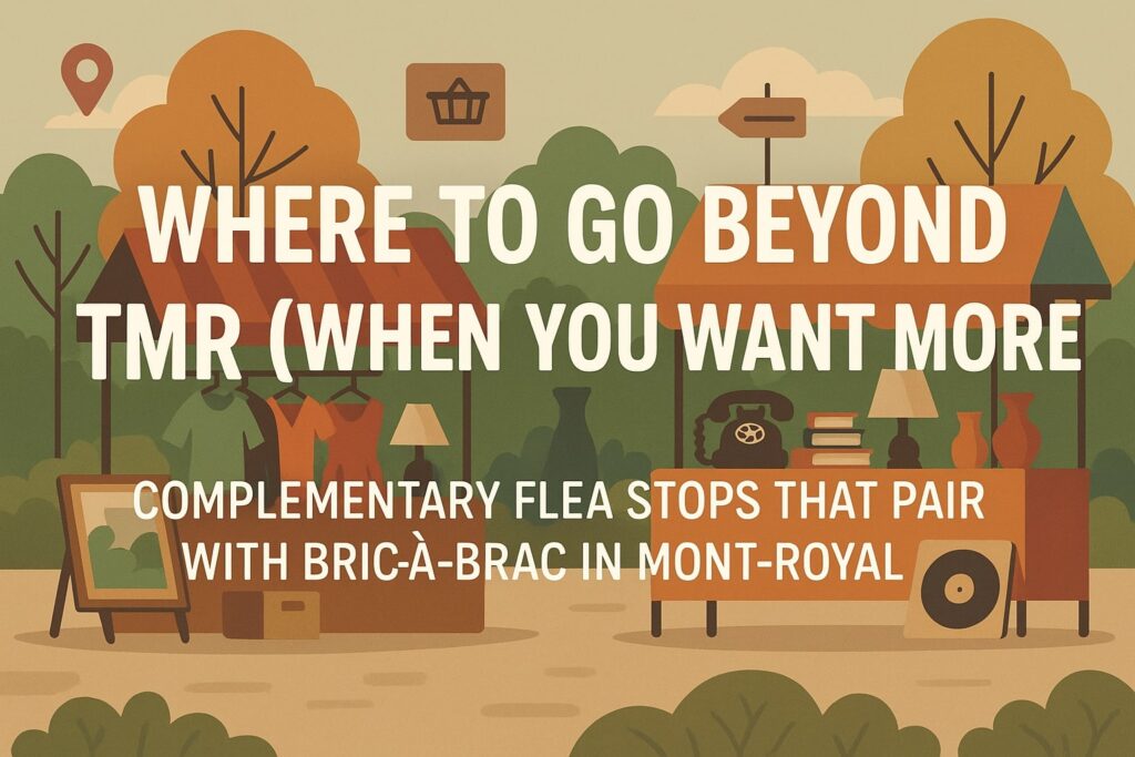 Where to Go Beyond TMR (When You Want More): Complementary Flea Stops That Pair With Bric-à-Brac in Mont-Royal