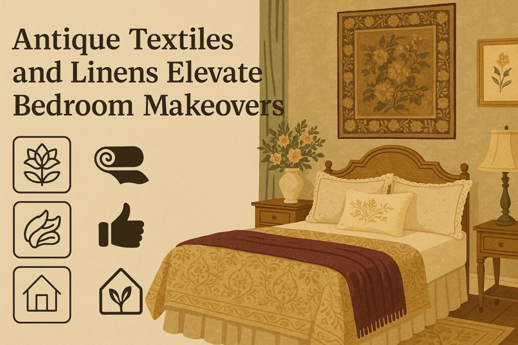 Why Antique Textiles and Linens Elevate Bedroom Makeovers